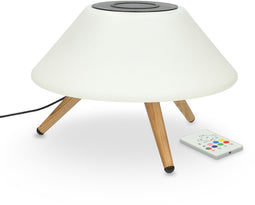 Ksix Omni Lamp - Verlichting - Draadloze oplader 10W Qi - Bluetooth speaker - Wit