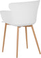 Set van 2 eetkamerstoelen SUMKLEY Wit