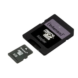 Intenso microSDHC 8GB - Geheugenkaart Class 4 - Lezen 21MB/s Schrijven 5MB/s