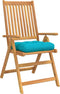vidaXL - Palletkussen - 50x50x12 - cm - stof - turquoise