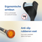 SafeLife® - Loopkruk & Elleboogkruk - 1 stuk - In Hoogte Verstelbaar - Zwart Aluminium & Kunststof -