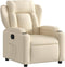 Fauteuil verstelbaar stof crèmekleurig