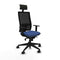 Bureaustoel met hoofdsteun Piqueras y Crespo 1D066N1 Marineblauw
