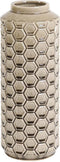 Vaas deco Ø16,5x43 cm TAVERNE keramiek licht bruin