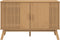 vidaXL - Dressoir - OLDEN - 114x43x73,5 - cm - massief - grenenhout - bruin