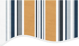 vidaXL - Vervangingsdoek - voor - luifel - gestreept - 4x3 - m - meerkleurig