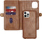 iMoshion Hoesje Geschikt voor iPhone 12 Pro / 12 Hoesje Met Pasjeshouder - iMoshion 2-in-1 Wallet Bookcase - Bruin