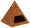 vidaXL - Vuurkorf - Piramide - 50x50x51 - cm - Weerbestendig - Staal