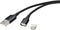 Renkforce RF-4746076 - USB-kabel USB-A naar USB-C - 1.00 m - Zwart