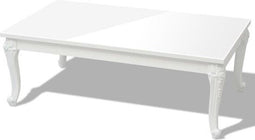 vidaXL - Salontafel - 115x65x42 cm - hoogglans wit