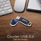 Integral Courier 3.0 - USB 3.0 Flash Drive - 128GB - Blauw