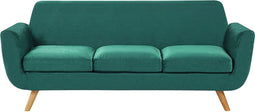 BERNES - Driezitsbank - Groen - Fluweel