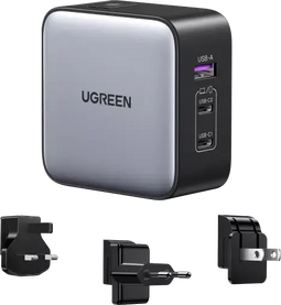 Ugreen 65W Nexode GaN - USB-C Lader - 2 poorten - Grijs
