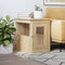 vidaXL - Hondenbench - 45x62x59 - cm - bewerkt - hout - sonoma - eikenkleurig