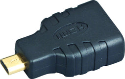 Gembird HDMI(F)-microHDMI(M) - Adapter - Vergulde contacten - Zwart