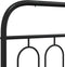 vidaXL - Bedframe - met - hoofdbord - metaal - zwart - 193x203 - cm