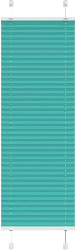 vidaXL - Plissé - rolgordijn - 50x150 - cm - stofbreedte - 49,4 - cm - petrol - groen