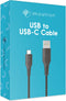 imoshion Kabel - USB C naar USB A Kabel - 0.25 meter - USB-C Oplader Kabel - Geschikt voor o.a. Apple iPhone 15/16 en Samsung - Zwart
