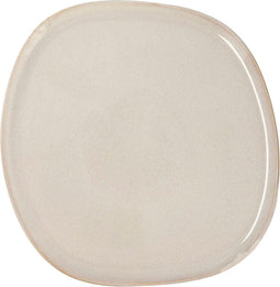 Eetbord Bidasoa Ikonic Wit Keramisch 26,5 x 25,7 x 1,5 cm (4 Stuks) (Pack 4x)
