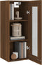 vidaXL - Wandkast - 34,5x34x90 - cm - bruin - eikenkleur