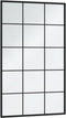 vidaXL - Wandspiegels - 3 - st - 100x60 - cm - metaal - zwart