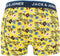 JACK&JONES JACTHYME - 3-pack heren onderbroek - Effen blauw en gebloemd - Maat L (3-pack)