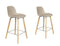 Zuiver Albert Kuip Barkruk 65 cm Taupe - Set van 2