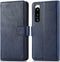 iMoshion Hoesje Geschikt voor Sony Xperia 5 IV Hoesje - iMoshion Luxe Bookcase - Donkerblauw