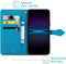 iMoshion Hoesje Geschikt voor Sony Xperia 1 IV Hoesje Met Pasjeshouder - iMoshion Mandala Bookcase - Turquoise