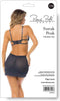 Rene Rofe Lingerie Chemise -M/L- Sneak Peak Chemise Set Blauw