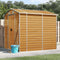 vidaXL - Tuinschuur - 191x215x198 - cm - gegalvaniseerd - staal - lichtbruin
