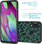 iMoshion Hoesje Geschikt voor Samsung Galaxy A40 Hoesje Siliconen - iMoshion Design hoesje - Zwart / Meerkleurig / Groen / Green Leopard