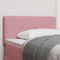 vidaXL - Hoofdbord - met - Kristalknoppen - Roze - 90 - cm - Velvet