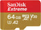 Sandisk Extreme microSDXC UHS-I (2024) - 64GB - Leessnelheid 170 MB/s - Schrijfsnelheid 80 MB/s