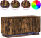 vidaXL - TV-meubel - Gerookt - Eiken - 100x38x49 - cm - Massief - Hout