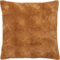 Dutch Decor SUN - Sierkussen van katoen 45x45 cm Tobacco Brown - bruin - Inclusief binnenkussen