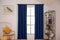 Larson - Luxe effen blackout gordijn - met haken - 3m x 2.5m - Donkerblauw