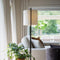 Atmooz - Vloerlamp Moyo - Staande Lamp - Stalamp - Woonkamer - Zwart en witte kap - Hoogte 150cm - Metaal