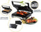 DOMO DO9287G - Multifunctionele Contactgrill 2-in-1 - PFAS-vrije Keramische Anti-Aanbaklaag - Zwart RVS