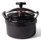 Royal Swiss® Snelkookpan 28 cm - 11 Liter Aluminium Zwart - Duurzaam en Snel - Geschikt voor Alle Warmtebronnen - Perfect voor Gezonde Maaltijden
