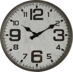 Wandklok Frida - Industriële klok - Wandklok grijs 60 cm