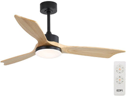 Plafondventilator met licht EDM 33821 Báltico 20 W 2190 Lm