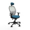 Jorquera Piqueras y Crespo 1D036N1 - Bureaustoel - Hoofdsteun - Wit Groene benzine