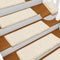 vidaXL Trapmatten 15 st 65x25 cm wit