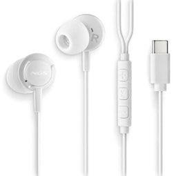 NGS CROSSSTEPWHITE - Oordopjes - USB-C - Wit
