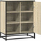 vidaXL - Dressoir - 62x35x76 - cm - bewerkt - hout - sonoma - eikenkleurig