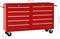 vidaXL - Gereedschapswagen - met - 21 - lades - staal - rood