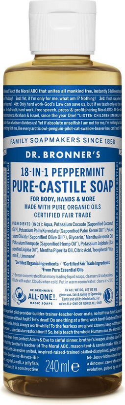 Dr. Bronner's Liquid soap peppermint (240ml)