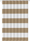 Loti Living Douchegordijn - Waterdicht - Anti Schimmel - Lichtbruin gestreept 120x200 cm