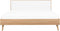 SERRIS - Bed LED - Lichte houtkleur - 160 x 200 cm - Vezelplaat